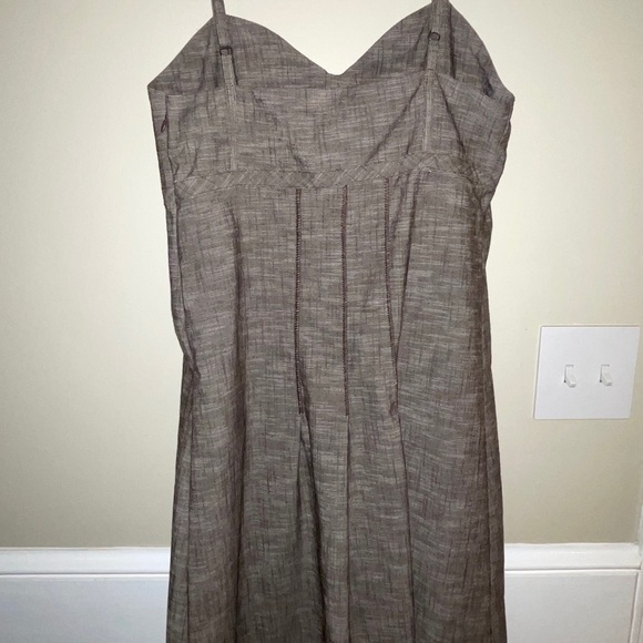 Matilda Jane‎ Picnic Hammond Bay Linen Dress Brown size M - Picture 4 of 5